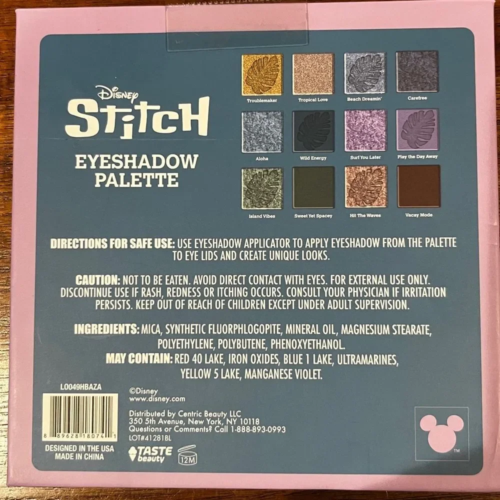 Bundle of 2 Disney Stitch eyeshadow Palette